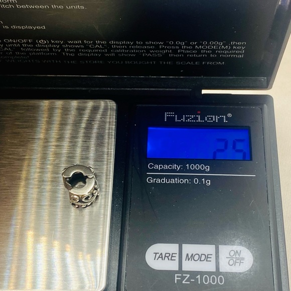 EUC Pandora 790380PCZ Sterling Silver Tendril Clip w/ Pink Zirconia - Picture 13 of 13